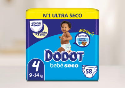 Campaña Dodot Bebé seco